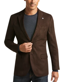 Nautica Brandford Microsuede Modern Fit Sport Coat, Brown