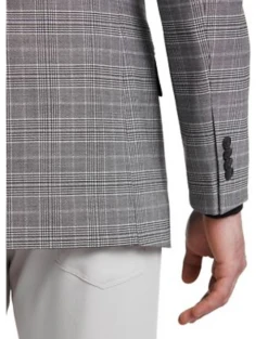 New Release -Male Clothing Store MW40 14GZ 64 AWEARNESS KENNETH COLE GRAY PLAID ALT1
