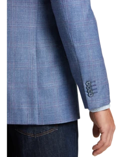 Joseph Abboud Modern Fit Sport Coat, Tan Windowpane Plaid -Male Clothing Store MW40 15P2 67 JOSEPH ABBOUD BLUE BERRY WINDOWPANE ALT1