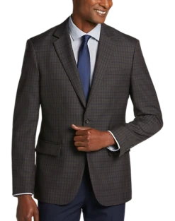 Pronto Uomo Platinum Modern Fit Sport Coat, Brown Check