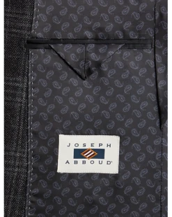 Joseph Abboud Modern Fit Sport Coat, Charcoal Plaid -Male Clothing Store MW40 15ZR 66 JOSEPH ABBOUD CHARCOAL PLAID ALT2