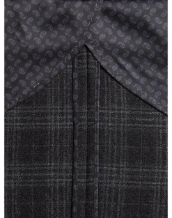 Joseph Abboud Modern Fit Sport Coat, Charcoal Plaid -Male Clothing Store MW40 15ZR 66 JOSEPH ABBOUD CHARCOAL PLAID ALT5