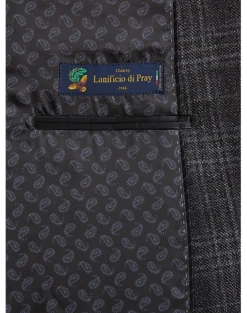 Joseph Abboud Modern Fit Sport Coat, Charcoal Plaid -Male Clothing Store MW40 15ZR 66 JOSEPH ABBOUD CHARCOAL PLAID ALT6