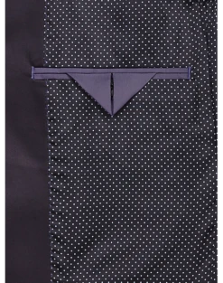 Egara Slim Fit Shawl Lapel Dinner Jacket, Plum Jacquard 5 Egara Slim Fit Shawl Lapel Dinner Jacket, Plum Jacquard -Male Clothing Store MW40 160W 07 EGARA PLUM JACQUARD ALT2