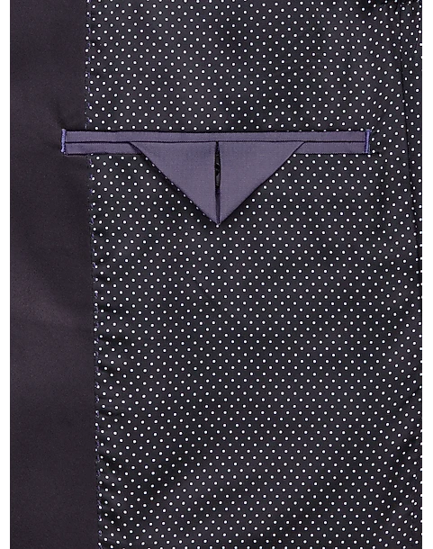 Egara Slim Fit Shawl Lapel Dinner Jacket, Plum Jacquard 3 Egara Slim Fit Shawl Lapel Dinner Jacket, Plum Jacquard - Image 3