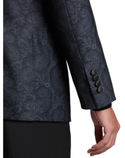 Male Clothing Store -Male Clothing Store MW40 160Y 66 EGARA CHARCOAL PAISLEY ALT1