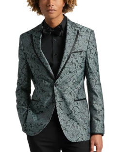 Egara Slim Fit Dinner Jacket, Green Floral
