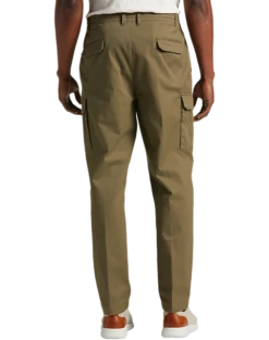 Joseph Abboud Modern Fit Cargo Pants, Washed Olive -Male Clothing Store MW40 22VZ 12 JOSEPH ABBOUD WASHED OLIVE ALT1