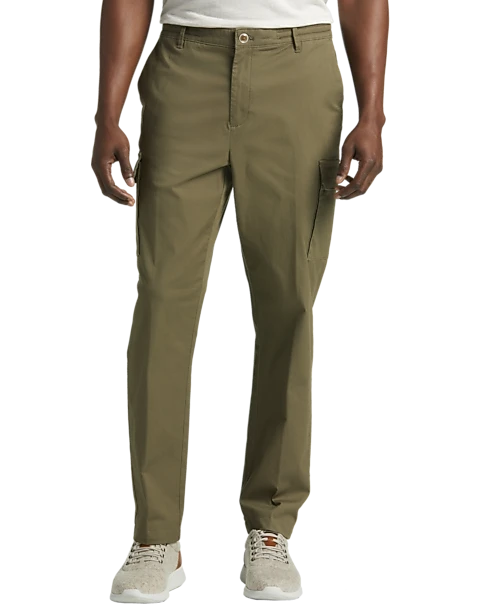 Joseph Abboud Modern Fit Cargo Pants, Cloud Silver 1 Joseph Abboud Modern Fit Cargo Pants, Cloud Silver