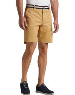 New Release 4 Con.Struct Slim Fit Shorts, Tan