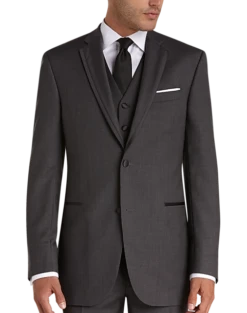 Joseph Abboud Black Label Slim Fit Wool Tuxedo, Gray -Male Clothing Store MW40 3GP3 17 JOSEPH ABBOUD BLACK LABEL CHARCOAL GRAY ALT4