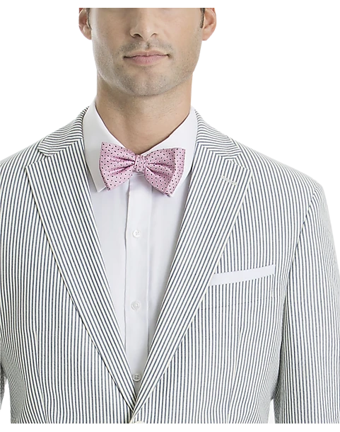 Lauren By Ralph Lauren Classic Fit Suit Separates Coat, Blue & White Seersucker - Image 3