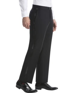 Lauren By Ralph Lauren Classic Fit Suit Separates Tuxedo Pants, Black -Male Clothing Store MW40 3VFD 10 LAUREN BY RALPH LAUREN FORMAL ALT2