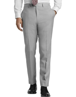Calvin Klein X-Fit Slim Fit Suit Separates Pants, Light Gray Sharkskin