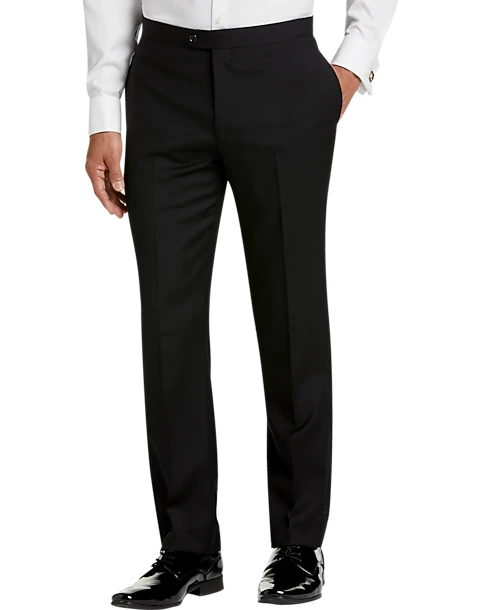 Calvin Klein Slim Fit Tuxedo Separates Slacks, Black 1 Calvin Klein Slim Fit Tuxedo Separates Slacks, Black
