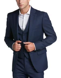 Calvin Klein X-Fit Slim Fit Suit Separates Coat, Blue Tic -Male Clothing Store MW40 3W71 70 CALVIN KLEIN BLUE TIC ALT7