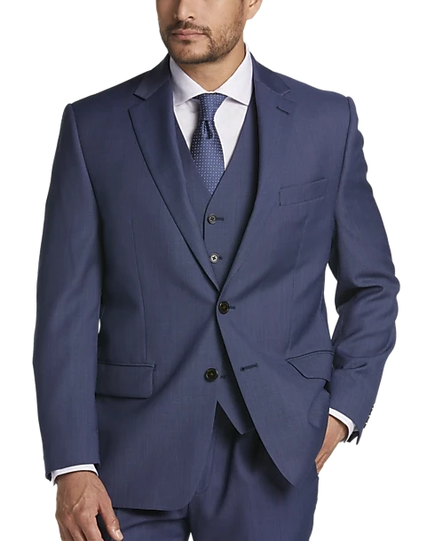 Lauren By Ralph Lauren Classic Fit Suit Separates Coat, Blue Tic 4 Lauren By Ralph Lauren Classic Fit Suit Separates Coat, Blue Tic - Image 4