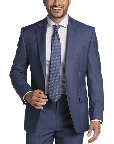 Lauren By Ralph Lauren Classic Fit Suit Separates Coat, Blue Tic 1 Lauren By Ralph Lauren Classic Fit Suit Separates Coat, Blue Tic