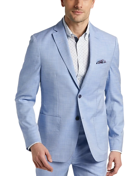 Michael Kors Modern Fit Suit Separates Coat, Light Blue 1 Michael Kors Modern Fit Suit Separates Coat, Light Blue