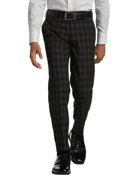Kenneth Cole Reaction Boy's Suit, Black Plaid 3 Kenneth Cole Reaction Boy's Suit, Black Plaid - Image 3