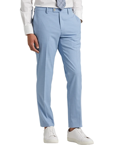 Egara Skinny Fit Suit Separates Pants, Sky Blue 1 Egara Skinny Fit Suit Separates Pants, Sky Blue