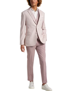 Egara Skinny Fit Suit Separates Coat, Rose Tic -Male Clothing Store MW40 3XGW 11 EGARA ORANGE ROSE TIC ALT6