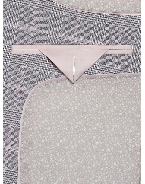 Egara Skinny Fit Suit Separates Coat, Gray & Pink Plaid 3 Egara Skinny Fit Suit Separates Coat, Gray & Pink Plaid - Image 3