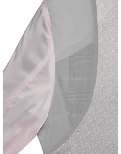 Egara Skinny Fit Suit Separates Coat, Gray & Pink Plaid 7 Egara Skinny Fit Suit Separates Coat, Gray & Pink Plaid -Male Clothing Store MW40 3XH7 64 EGARA GRAY PINK PLAID ALT4