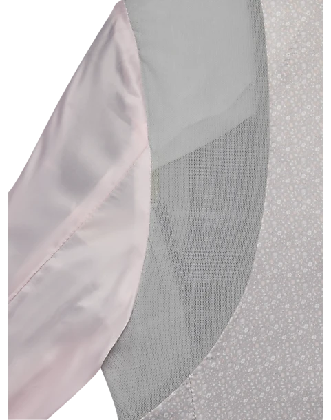 Egara Skinny Fit Suit Separates Coat, Gray & Pink Plaid 4 Egara Skinny Fit Suit Separates Coat, Gray & Pink Plaid - Image 4