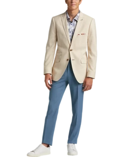 Paisley & Gray Slim Fit Suit Separates, Silky Beige -Male Clothing Store MW40 3XJF 05 PAISLEY GRAY SILKY BEIGE ALT5