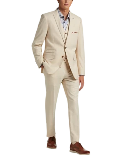 Paisley & Gray Slim Fit Suit Separates, Silky Beige -Male Clothing Store MW40 3XJF 05 PAISLEY GRAY SILKY BEIGE ALT9