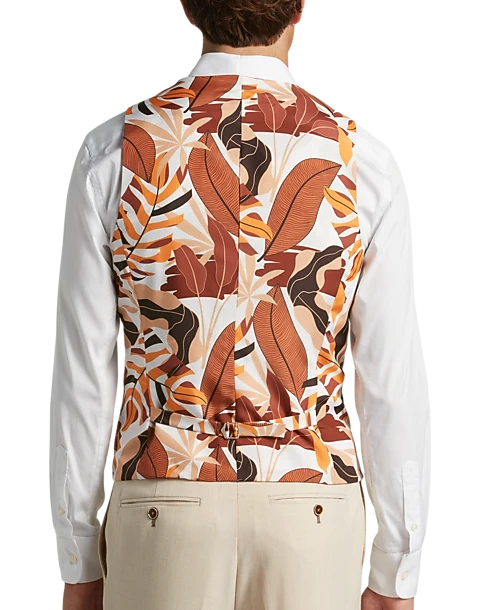 Paisley & Gray Slim Fit Suit Separates Vest, Silky Beige 2 Paisley & Gray Slim Fit Suit Separates Vest, Silky Beige - Image 2