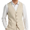 Paisley & Gray Slim Fit Suit Separates Vest, Silky Beige