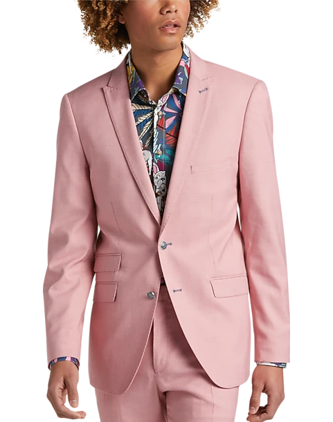 Paisley & Gray Slim Fit Suit Separates, Pink Carnation 1 Paisley & Gray Slim Fit Suit Separates, Pink Carnation