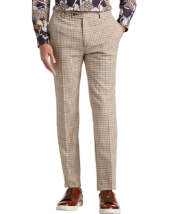 Paisley & Gray Slim Fit Suit Separates Pants, Tan Check