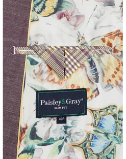Paisley & Gray Slim Fit Suit Separates Coat, Mulberry 9 Paisley & Gray Slim Fit Suit Separates Coat, Mulberry -Male Clothing Store MW40 3XMA 06 PAISLEY GRAY MULBERRY ALT3