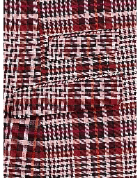 Paisley & Gray Slim Fit Suit Separates Coat, Pink Plaid 5 Paisley & Gray Slim Fit Suit Separates Coat, Pink Plaid - Image 5