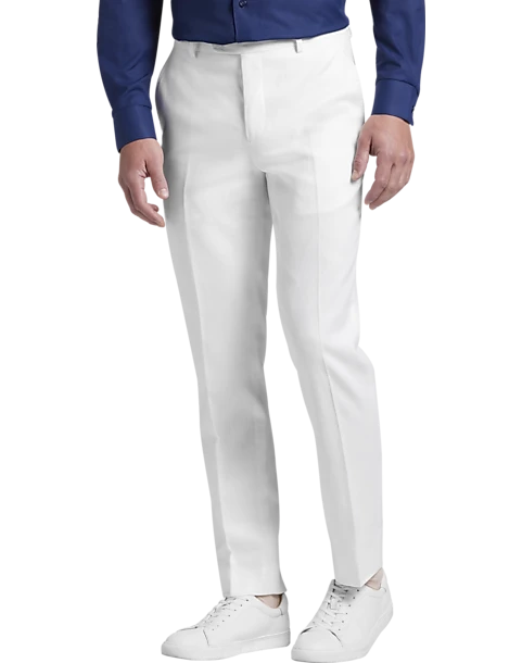 JOE Joseph Abboud Slim Fit Linen Blend Suit Separates Pants, White 1 JOE Joseph Abboud Slim Fit Linen Blend Suit Separates Pants, White