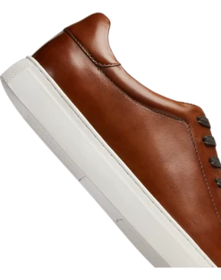 Joseph Abboud Adriano Sneakers, White -Male Clothing Store MW40 41ZY 05 JOSEPH ABBOUD COGNAC ALT2
