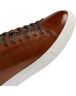 Joseph Abboud Adriano Sneakers, White -Male Clothing Store MW40 41ZY 05 JOSEPH ABBOUD COGNAC ALT3