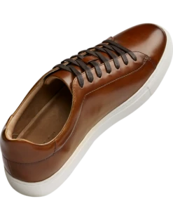 Joseph Abboud Adriano Sneakers, White -Male Clothing Store MW40 41ZY 05 JOSEPH ABBOUD COGNAC ALT5