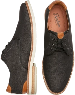 Florsheim Capitol Plain Toe Canvas Oxfords, Gray