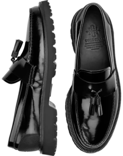 Cole Haan American Classics Box Leather Tassel Loafers, Black