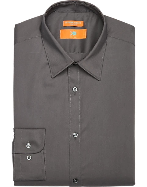 Egara Skinny Fit Dress Shirt, Charcoal 1 Egara Skinny Fit Dress Shirt, Charcoal