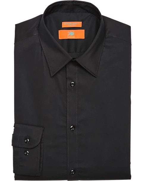 Egara Skinny Fit Dress Shirt, Black 1 Egara Skinny Fit Dress Shirt, Black
