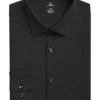 Michael Strahan Modern Fit Spread Collar Dress Shirt, Black