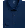 Michael Strahan Modern Fit Spread Collar Dress Shirt, Navy