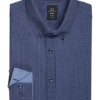 Michael Strahan Modern Fit 4-Way Stretch Dress Shirt, Blue Dot