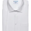 &Collar Pacific Athletic Fit Short Sleeve Dress Shirt, White
