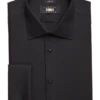 Joseph Abboud Classic Fit French Cuff Tuxedo Formal Shirt, Black
